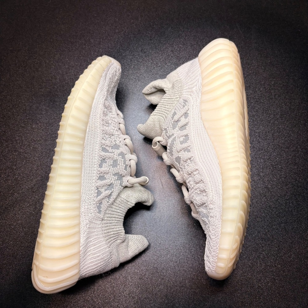 adidas Yeezy Boost 350 V2 CMPCT slate bone 3D knit women size 6 cream gray - Picture 2 of 8